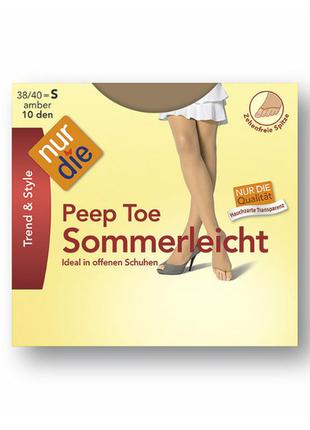 Не пропустите. колготки с открытым носком nur die размер s(38/40), m(40/44), l(44/48)