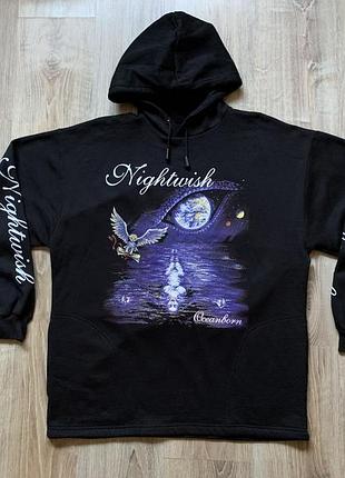 Чоловіча вінтажна толстовка худі метал з принтом nightwish