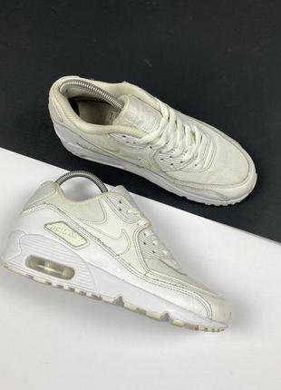 Кроссовки nike air max 90 original белые ,кожа