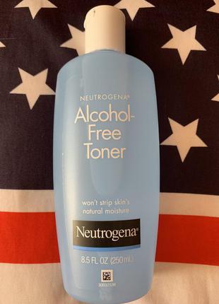 Американський тонік для обличчя neutrogena, без спирту alcohol-free toner6 фото