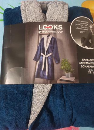 Шикарный подарок махровый велюровый мужской халат looks by wolfgang joop германия xs-s1 фото