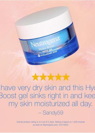 Американский увлажняющий крем для лица и шеи neutrogena hydro boost hyaluronic acid3 фото