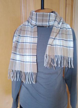Шарф шерсть в стиле burberry.
