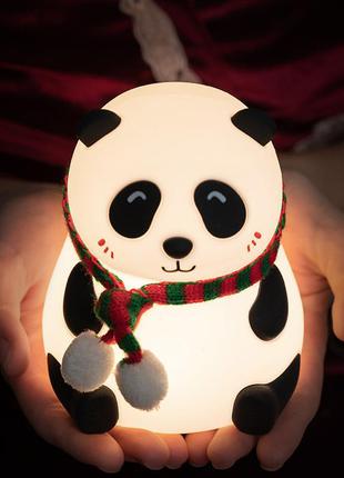 Ночник силиконовый панда losso ljc-142-в