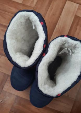 Зимові гумові чоботи з калошею3 фото