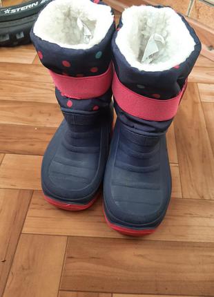 Зимові гумові чоботи з калошею2 фото