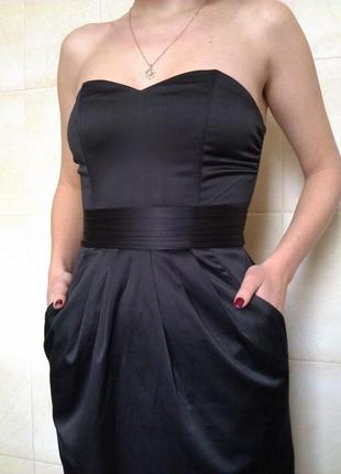 H&m коктейльное платье футляр сукня бюстье3 фото