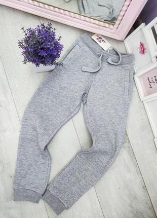Спортивные штаны серые теплые  40861507