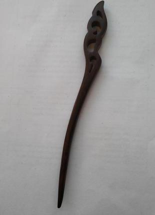 Традиційна китайська шпилька паличка для волосся для пучка дерево сандал дерев'яна для волосся5 фото
