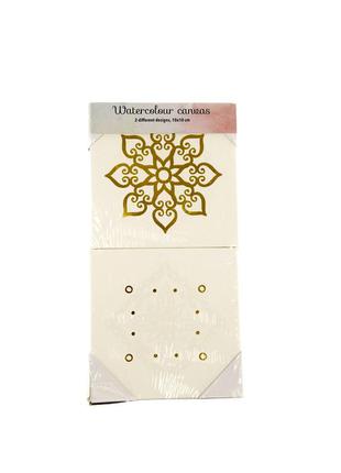 Акварельное полотно 2 шт edeka, акварельный холст 10 х 10 см