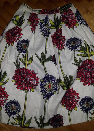 Шикарная пышная юбка в цветы от cameo rose! p.-381 фото