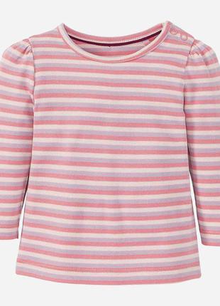 Кофточка для девочки, лонгслив lupilu pure collection, футболка с длинными рукавами, реглан
