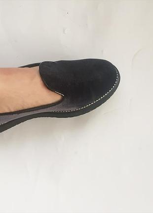 Балетки туфли кожаные замшевые