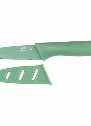 Нож кухонный универсальный ernesto, лезвие 9 см, салатовый