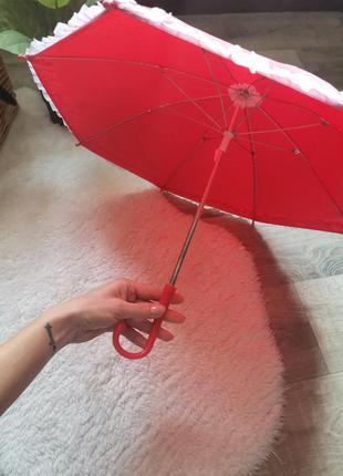Распродажа 🎈красный детский зонтик для самых маленьких6 фото