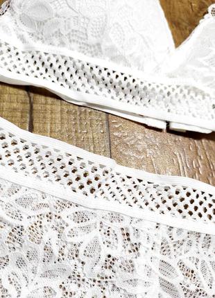 Набір комплект білизни белья ажурный набор топ трусики женский жіночий2 фото