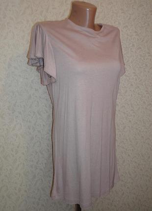 Нюдовая футболка блуза ted baker р.3  (ог 100, дл.80)