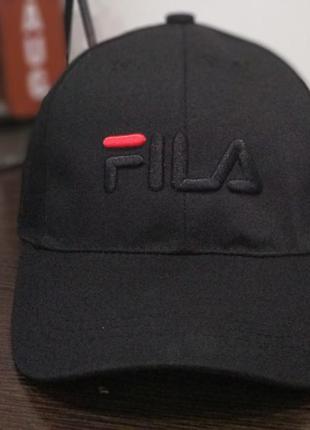 Кепка бейсболка fila  (черная)