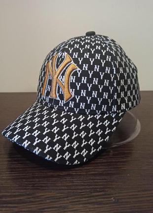 Кепка бейсболка  new york yankees ny mlb нью-йорк янкиз буквы черная2 фото