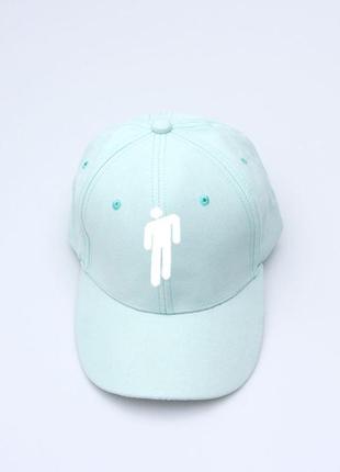 Кепка бейсболка billie eilish ( билли эйлиш )  мята с изображением