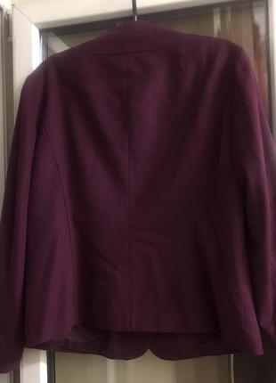Женское демисезонное сливовое пальто / полупальто gerry weber оригинал1 фото