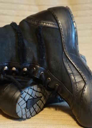 Теплющие высокие черные цигейковые ботинки 38 р. ( 25 см.)7 фото