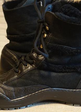Теплющие высокие черные цигейковые ботинки 38 р. ( 25 см.)6 фото