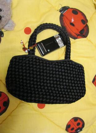Сумка сумочка черная клатч косметичка accessorize  как новый 20см на 10см на 6см