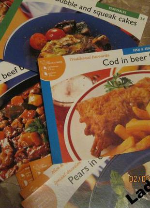 Набор открытки английский кулинария рецепты пища