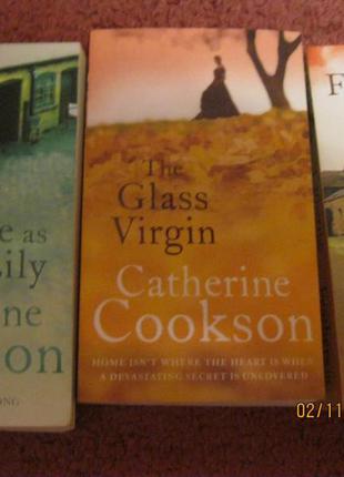 Книга куксон catherine cookson the glass virgin, pure as the lil, feathers in the fire английский роман