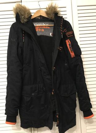 Superdry парка синя s