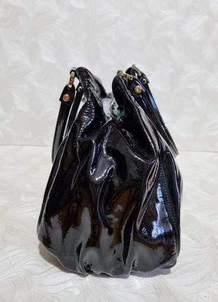 Лаковая кожаная сумка gucci, оригинал3 фото