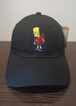 Кепка бейсболка bart simpson барт сімпсон чорна