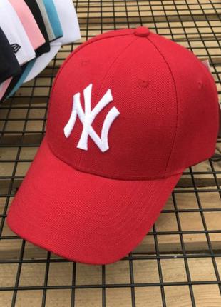 Кепка бейсболка new york yankees ny mlb нью-йорк янкиз красная