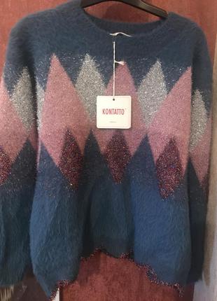 Шикарний светр з люрексом kontatto контатто італія оригінал
