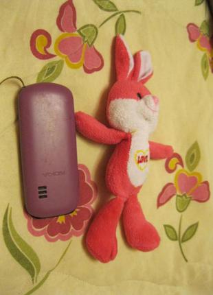 Зайчик заєць рожевий м'яка іграшка фірмова1 фото