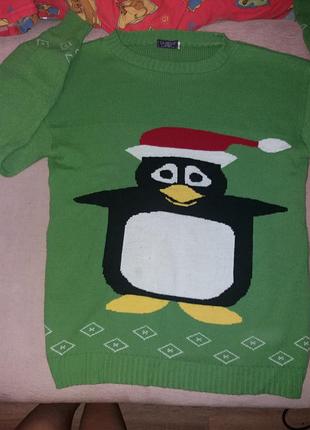 Свитер с пингвином