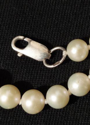 Намисто натуральний перли .замок срібло8 фото