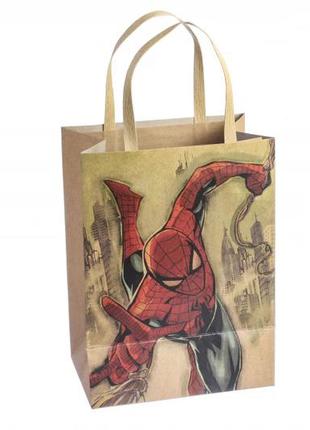 Подарункові пакети "superhero" 37*28*18 см (упаковка 12 шт)