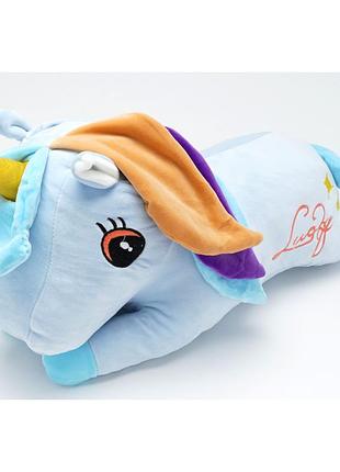 Іграшка з пледом єдиноріг 110*160 см відео