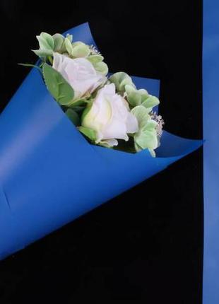 Бумага-калька синяя (рулон 10м*65 см)1 фото