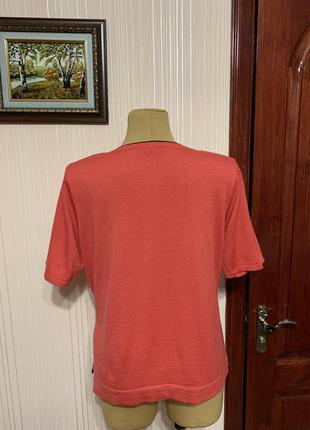 Полушерстяная футболка,свитер с коротким рукавом4 фото