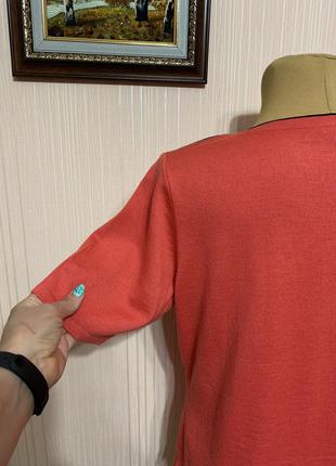 Полушерстяная футболка,свитер с коротким рукавом5 фото