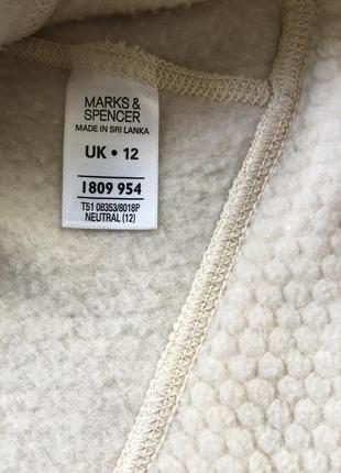 Брендовая теплая женская кофта толстовка флис marks &amp; spencer оригинал4 фото