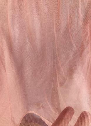 Гольф - блуза прозрачная нежно розового цвета6 фото