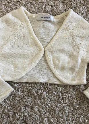 Красиве нарядне болеро на 2-4 роки з паєтками