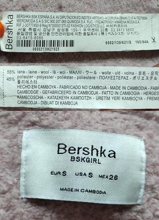 Стильне вовняне пальто букле bershka вільного крою з-м4 фото