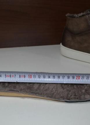 Santoni 43р ботинки кожаные на меху. зимние  , кеды, оригинал3 фото