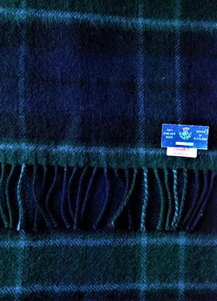 Шотландский шерстяной шарф.100 % шерсть.1 фото