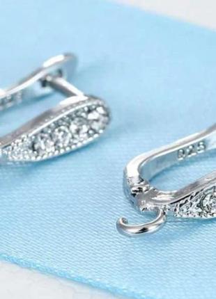 Швензи для сережок вкриті  стерлінговим  сріблом  925 проба